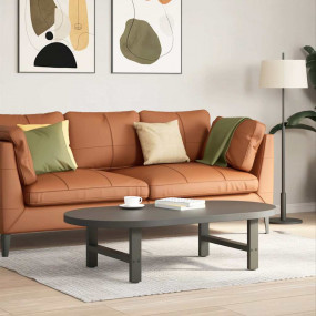 Coffee Table Leg Set of 2 Anthracite Powder-coated Stee...