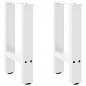 Coffee Table Leg Set of 2 White Powder-coated steel Med...