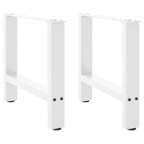 Coffee Table Leg Set of 2 White Powder-coated steel