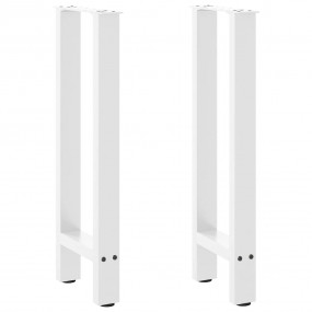 Coffee Table Leg Set of 2 White Powder-coated steel