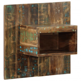 Nightstand Multicolor Reclaimed Wood Small Nightstand