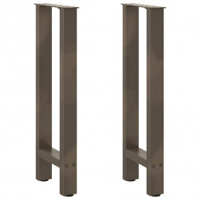 Coffee Table Leg Set of 2 Natural Steel Powder-coated s...