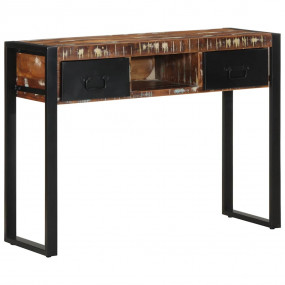 Console Table Multicolored Solid reclaimed wood 39.4x13...
