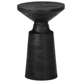 Side Table Black Solid mango wood Small Durable Side Ta...