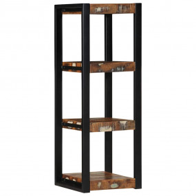 Wall Shelf Multicolor Reclaimed Wood Wall Shelf Square