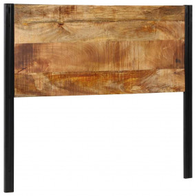 Headboard Natural Wood Solid mango wood and iron 47.2 i...
