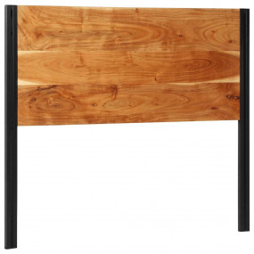 Headboard Natural wood and iron Solid acacia wood, Iron...