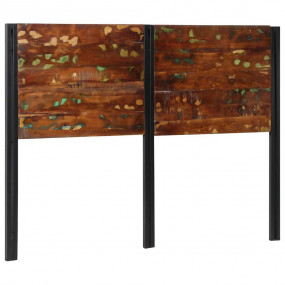 Headboard Multicolor Solid reclaimed wood, Iron 55.1 in...