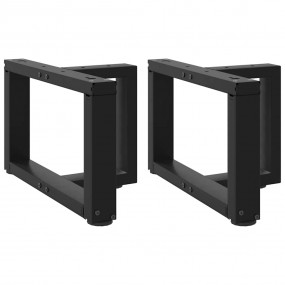 Coffee Table Leg Black Steel Medium Levelers Coffee Tab...