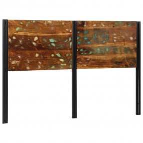 Headboard Mixed Solid reclaimed wood and powder-coated ...