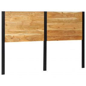 Headboard Natural Wood Tone Solid Acacia wood, Iron 63....