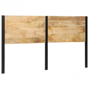 Headboard Brown Solid Mango Wood 70.9 in Durable Headbo...
