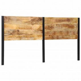 Headboard Natural Wood Solid Mango Wood 79 in Headboard
