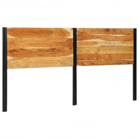 Headboard Natural Wood Solid Acacia Wood Double Sturdy