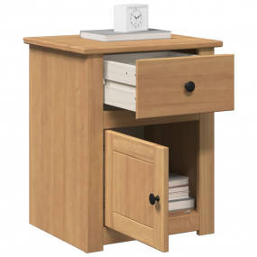 Bedside Cabinet Honey wax Solid pine wood with engineer...