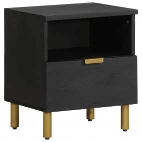 Bedside Cabinet Black Engineered wood Compact Bedside C...