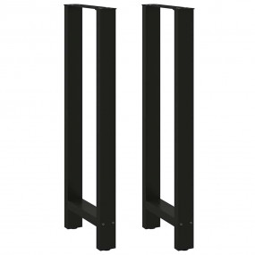 Coffee Table Leg Set of 2 Black Powder-coated steel 19....