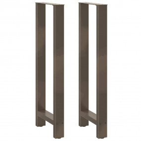Coffee Table Leg Set of 2 Natural steel Powder-coated s...