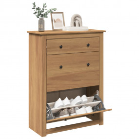 Shoe Cabinet Honey Solid pine wood Medium Shoe Cabinet