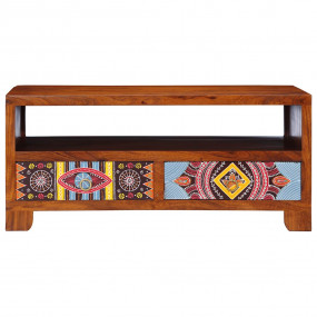 Coffee Table Honey Brown Solid acacia wood 35.4 x 19.7 ...