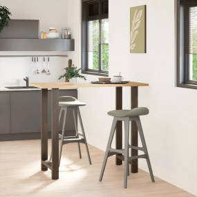 Coffee Table Leg Set of 2 Natural steel Powder-coated s...