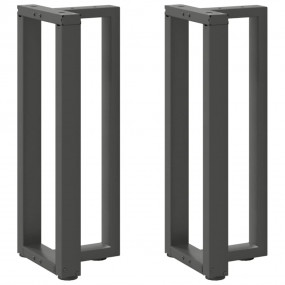 Console Table Leg Anthracite Powder-Coated Steel Medium...