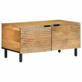 Coffee Table Brown Solid mango wood, engineered wood, m...