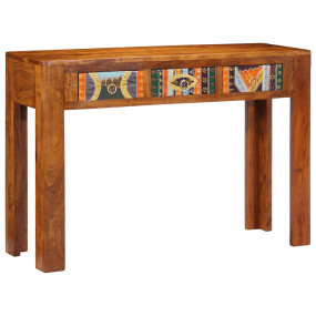Console Table Honey Brown Solid Acacia wood 43.3 x 13.8...