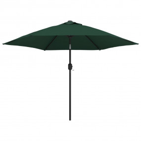 Garden Parasol Green Polyester 9.8 ft diameter Tiltable