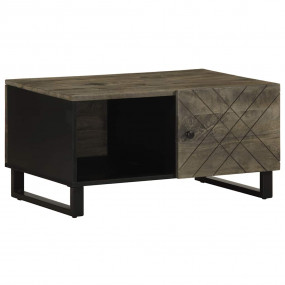 Coffee Table Black Solid mango wood with grey finish Me...