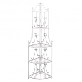 Plant Stand White Steel 5-tier Durable Plant Rack Trian...