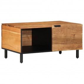 Coffee Table Natural Acacia Solid Acacia wood 31.5 x 19...