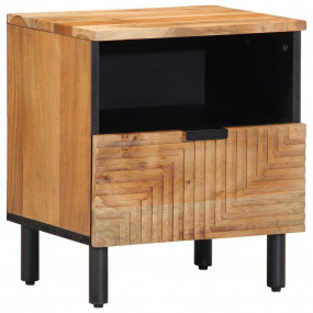 Bedside Cabinet Natural Wood