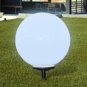 Garden Light White, Black Plastic, Polypropylene Standa...