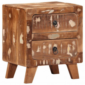 Bedside Cabinet Multicolored Solid reclaimed wood Small