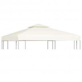 Gazebo Canopy Cream White Polyester, PVC coated 9.8 x 9...