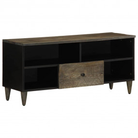 TV Cabinet Black with light grey finish