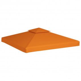 Gazebo Canopy Orange Polyester with PVC Coating 10ft x ...