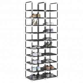 Shoe Rack Set of 2 Black