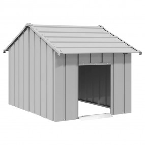 Dog House Gray Galvanized Steel 32.7x51.2x33.5 in Durab...