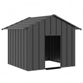 Dog House Anthracite Galvanized Steel Medium Durable Do...