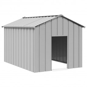 Dog House Grey Galvanized Steel Medium Durable Dog Hous...