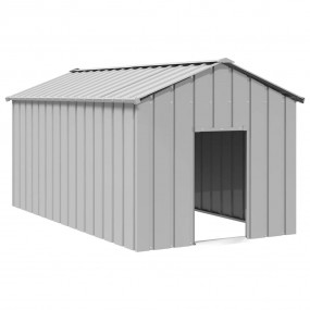 Dog House Grey Galvanized Steel Large Sturdy Dog House