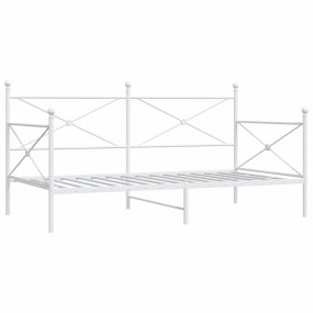 Daybed With Trundle White Steel Twin Daybed With Trundl...