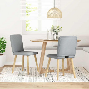 Dining Chair Set of 2 Light Grey