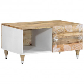 Coffee Table Mango natural with white paint