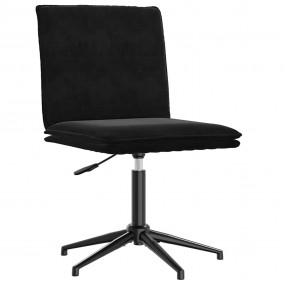 Dining Chair Black Velvet (100% polyester), Plywood, Me...