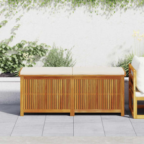 Cushion Box Brown Solid Acacia wood 59.1 x 19.7 x 23.8 ...