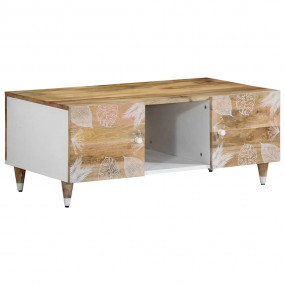 Coffee Table Natural Mango with white paint