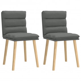 Dining Chair Set of 2 Dark grey